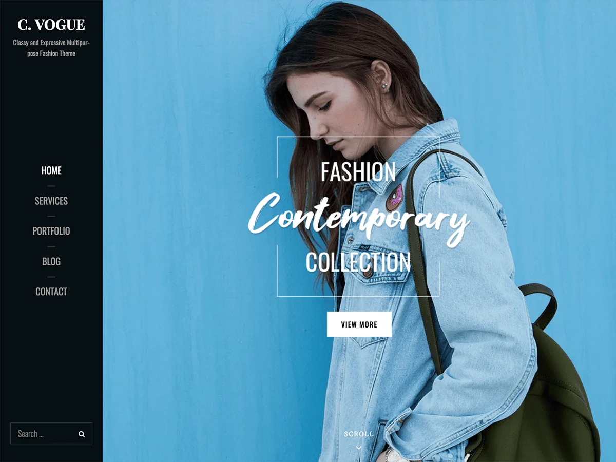 Catch Vogue web sitesi teması önizlemesi
