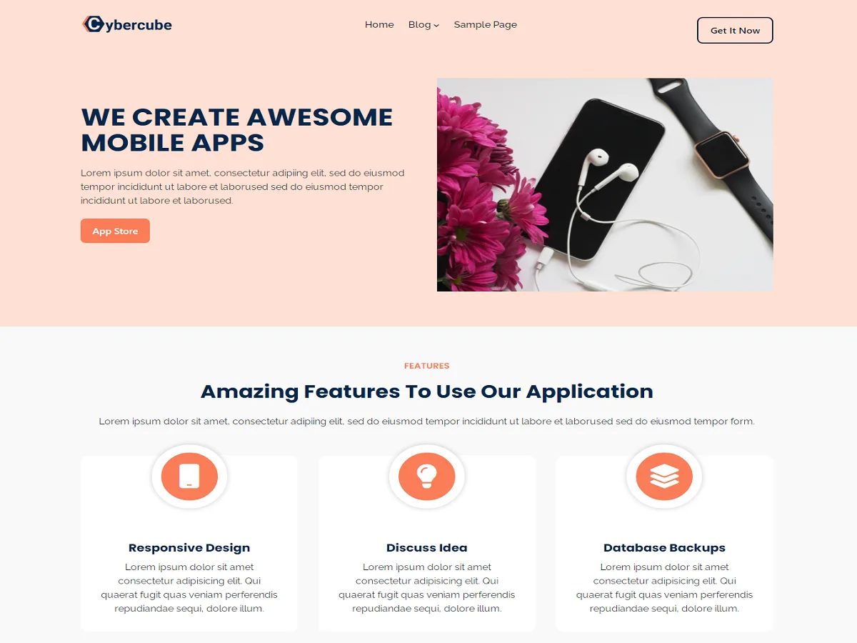 cybercube web sitesi teması önizlemesi