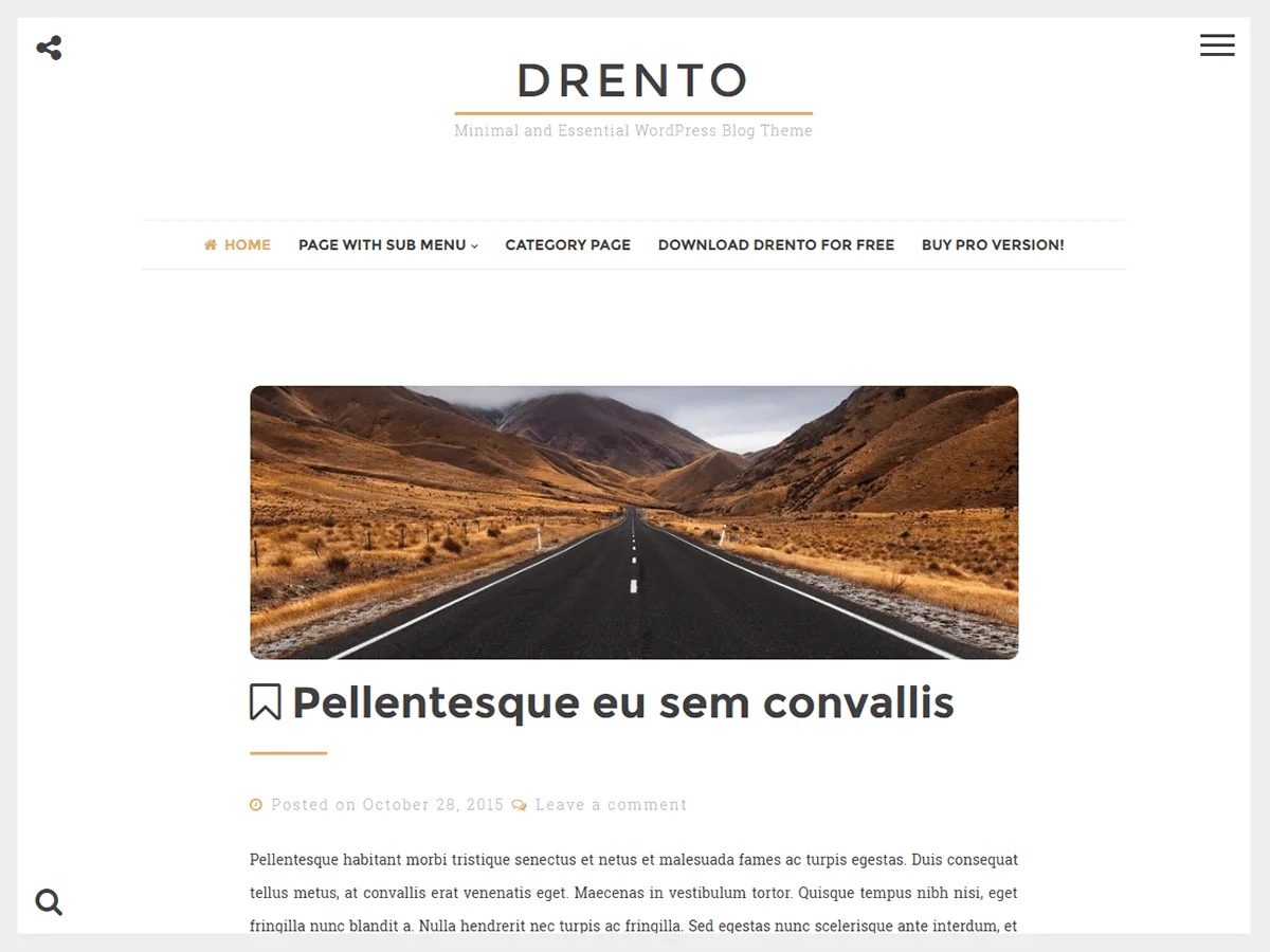 Drento web sitesi teması önizlemesi