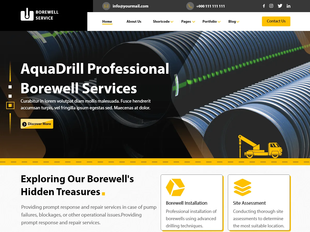 Sondaj hizmetleri web sitesi teması önizlemesi