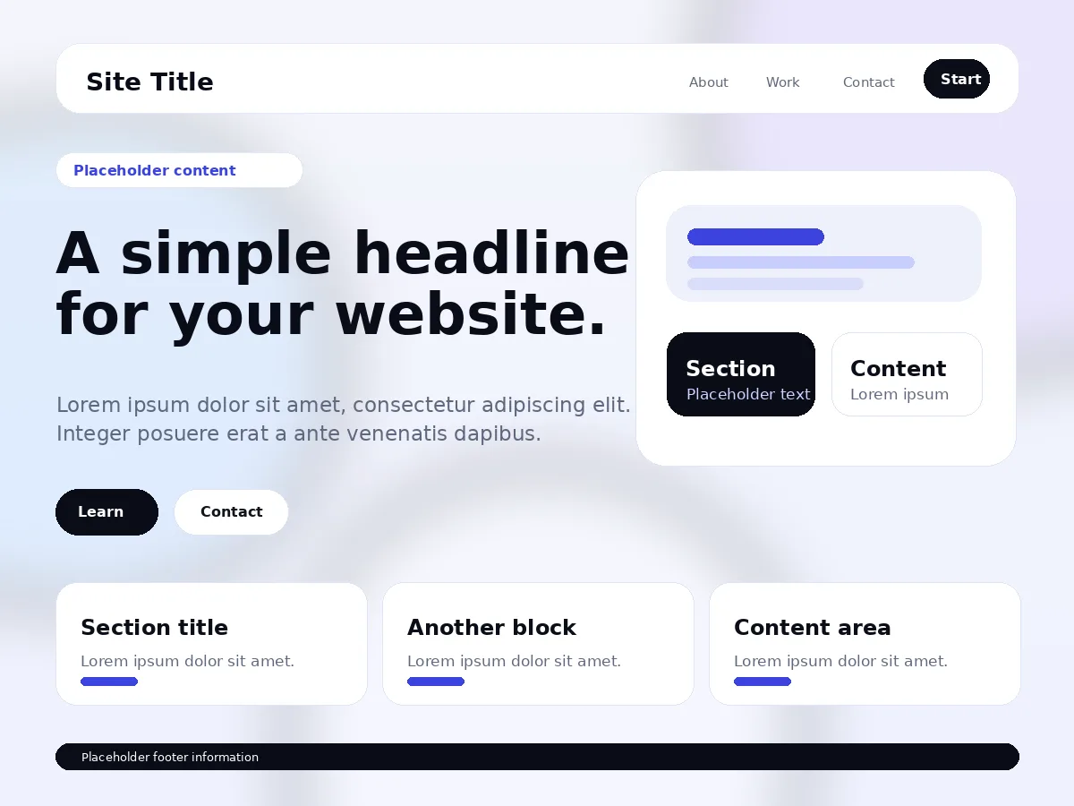 DX Lite web sitesi teması önizlemesi