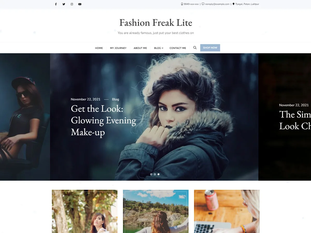 Fashion Freak web sitesi teması önizlemesi