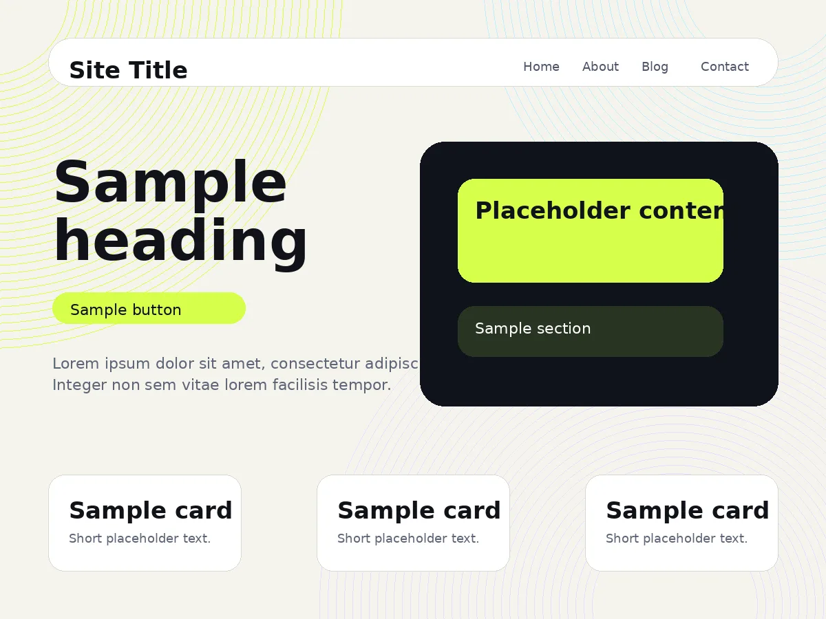 FDA Starter Lite web sitesi teması önizlemesi