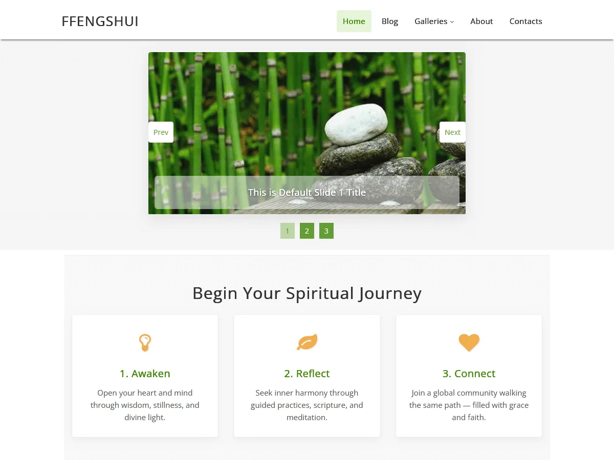 fFengShui web sitesi teması önizlemesi
