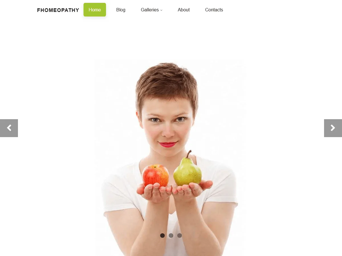 fHomeopathy web sitesi teması görseli