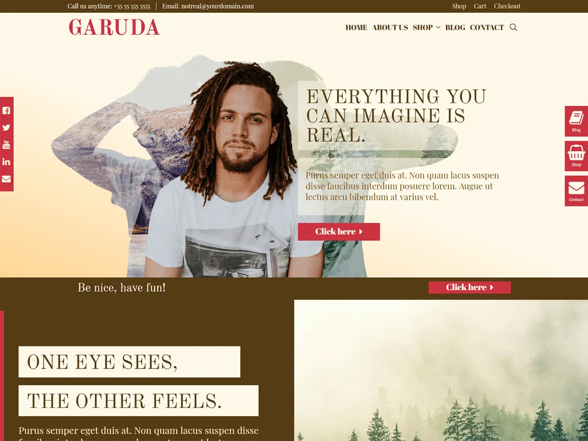 Garuda web sitesi teması önizlemesi
