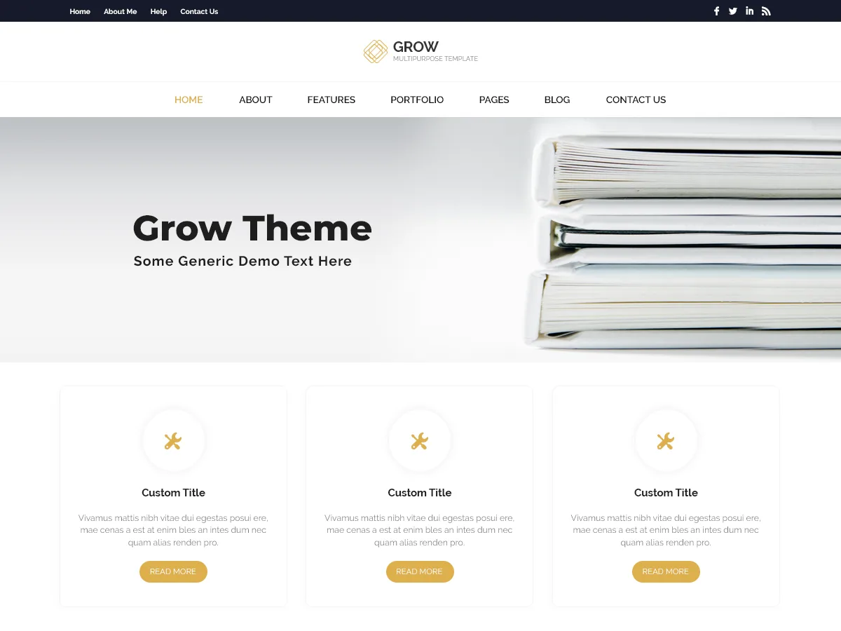 Grow eMagazine web sitesi teması önizlemesi
