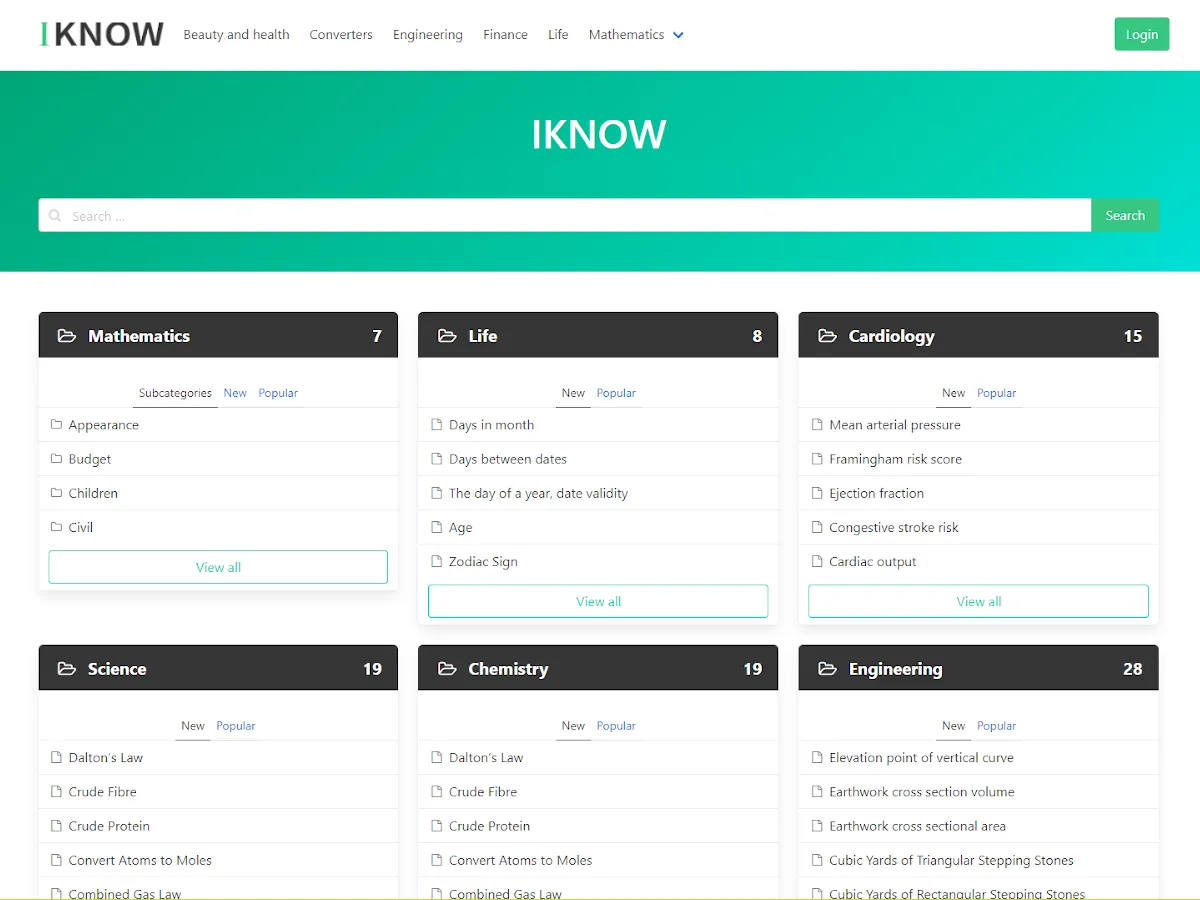 Iknow web sitesi teması ile bilgi tabanı ve SSS sitesi tasarımı