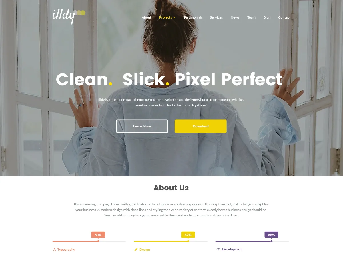 Illdy web sitesi teması önizlemesi