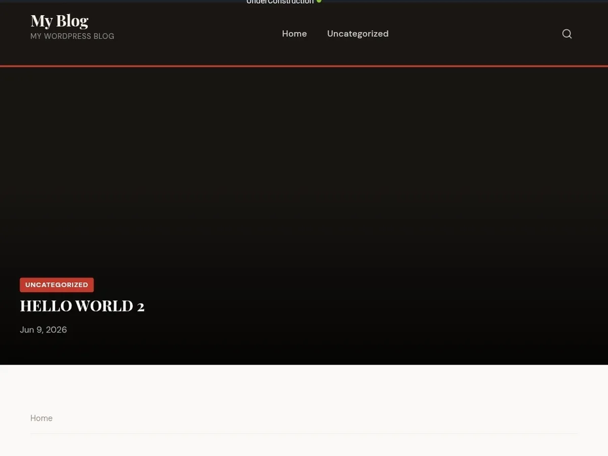 InkPress web sitesi teması önizlemesi