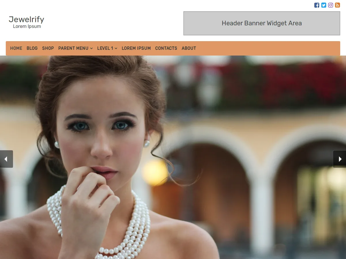 Jewelrify web sitesi teması önizlemesi