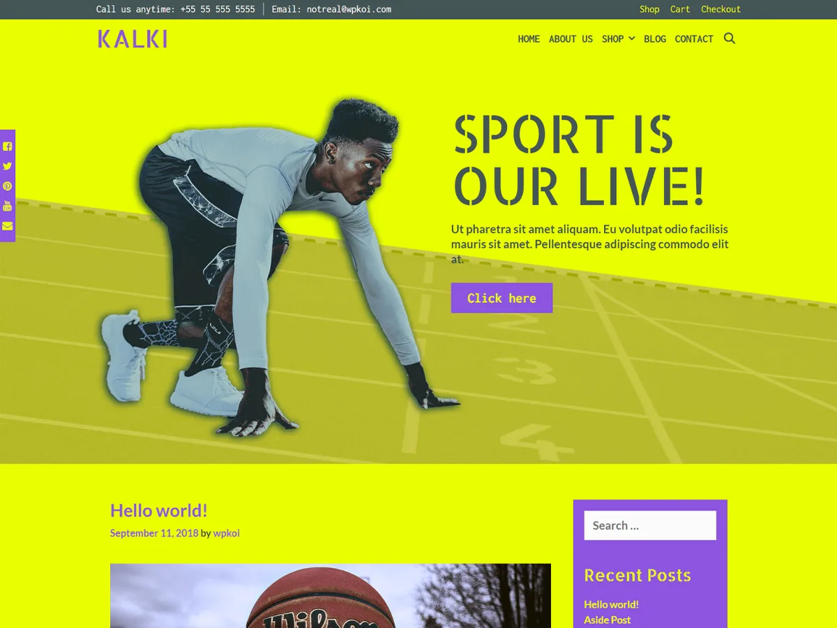 Kalki web sitesi teması ile modern ve yaratıcı bir web sitesi tasarımı