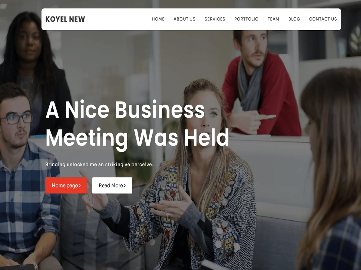 Koyel New web sitesi teması önizlemesi