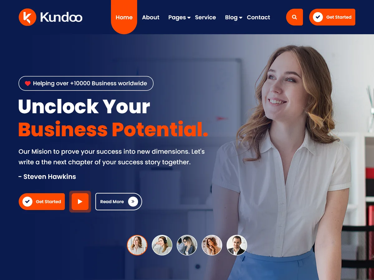 Kundoo web sitesi teması önizlemesi
