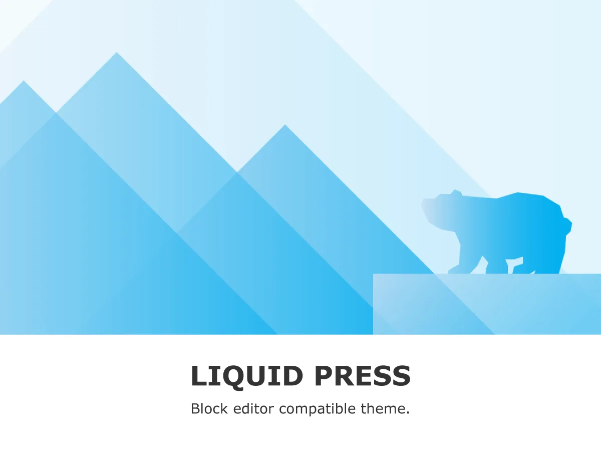 LIQUID web sitesi teması önizlemesi