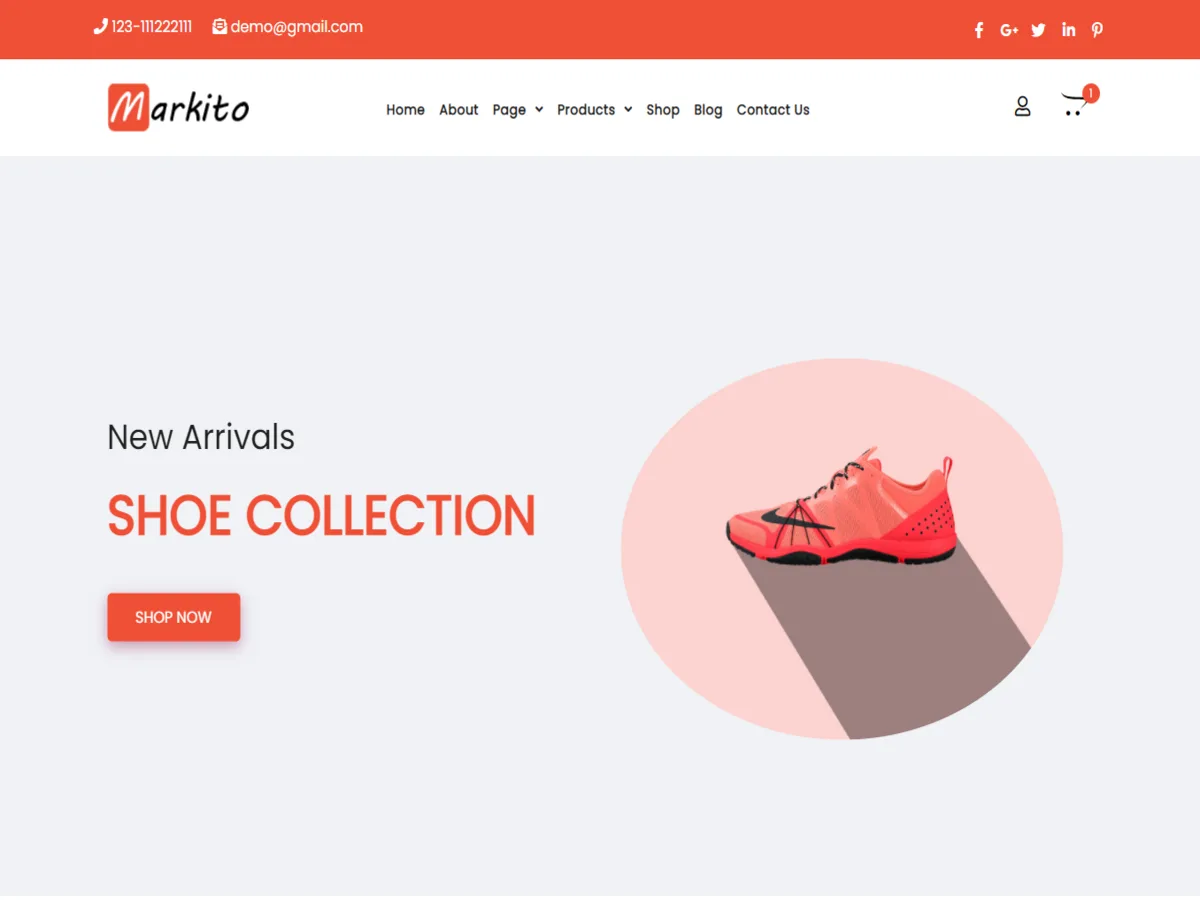 Markito web sitesi teması önizlemesi