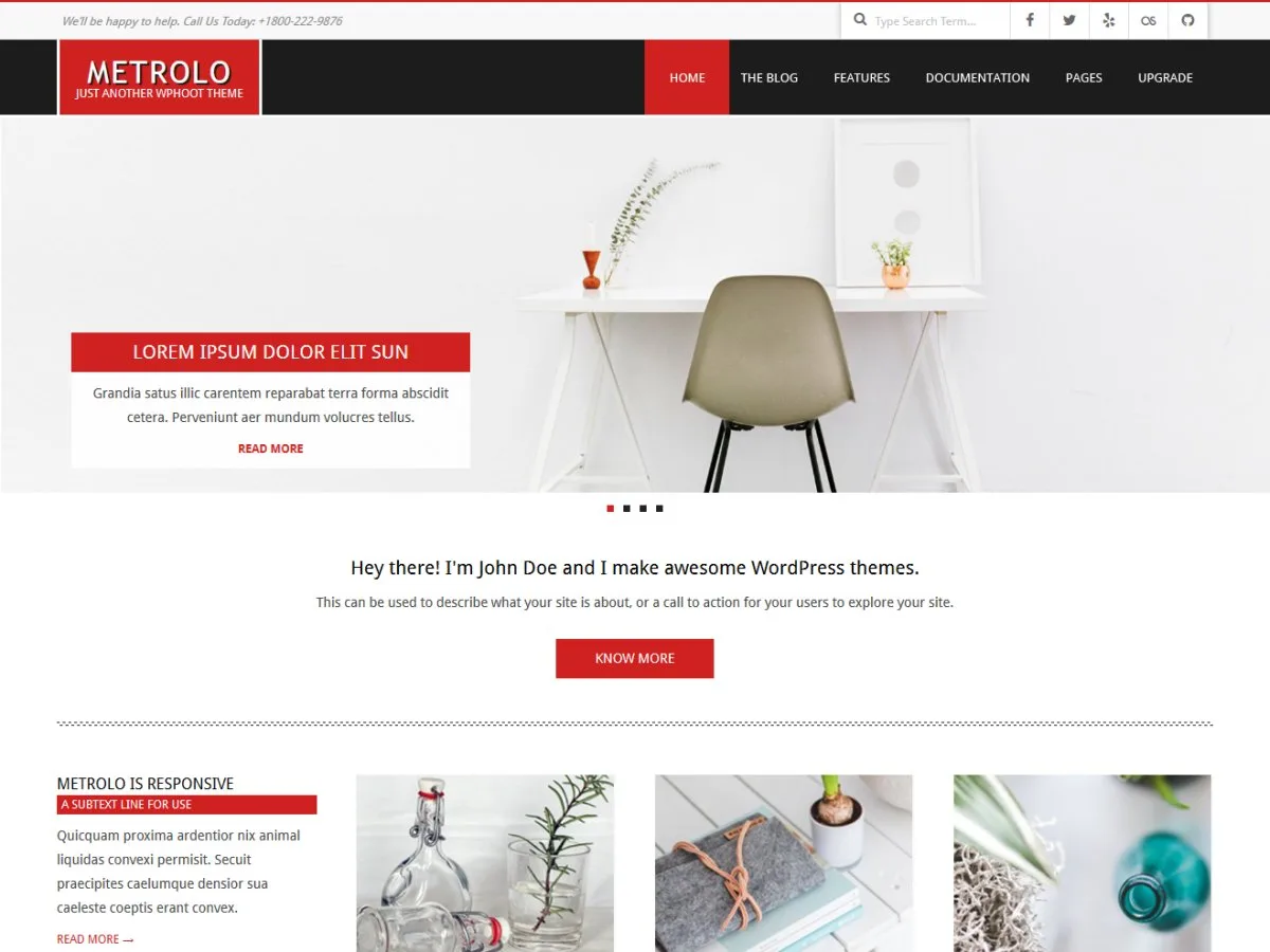 Metrolo web sitesi teması önizlemesi