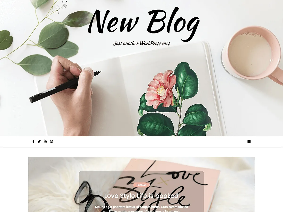 New Blog web sitesi teması önizlemesi