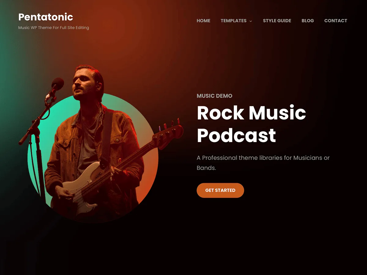 Pentatonic web sitesi teması önizlemesi