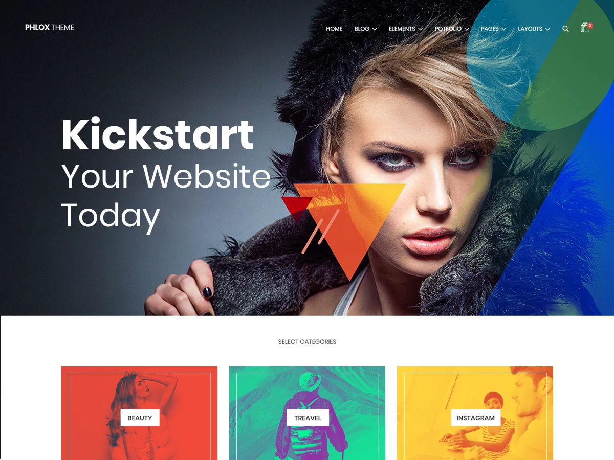 Phlox web sitesi teması özellikleri ve kullanım alanları