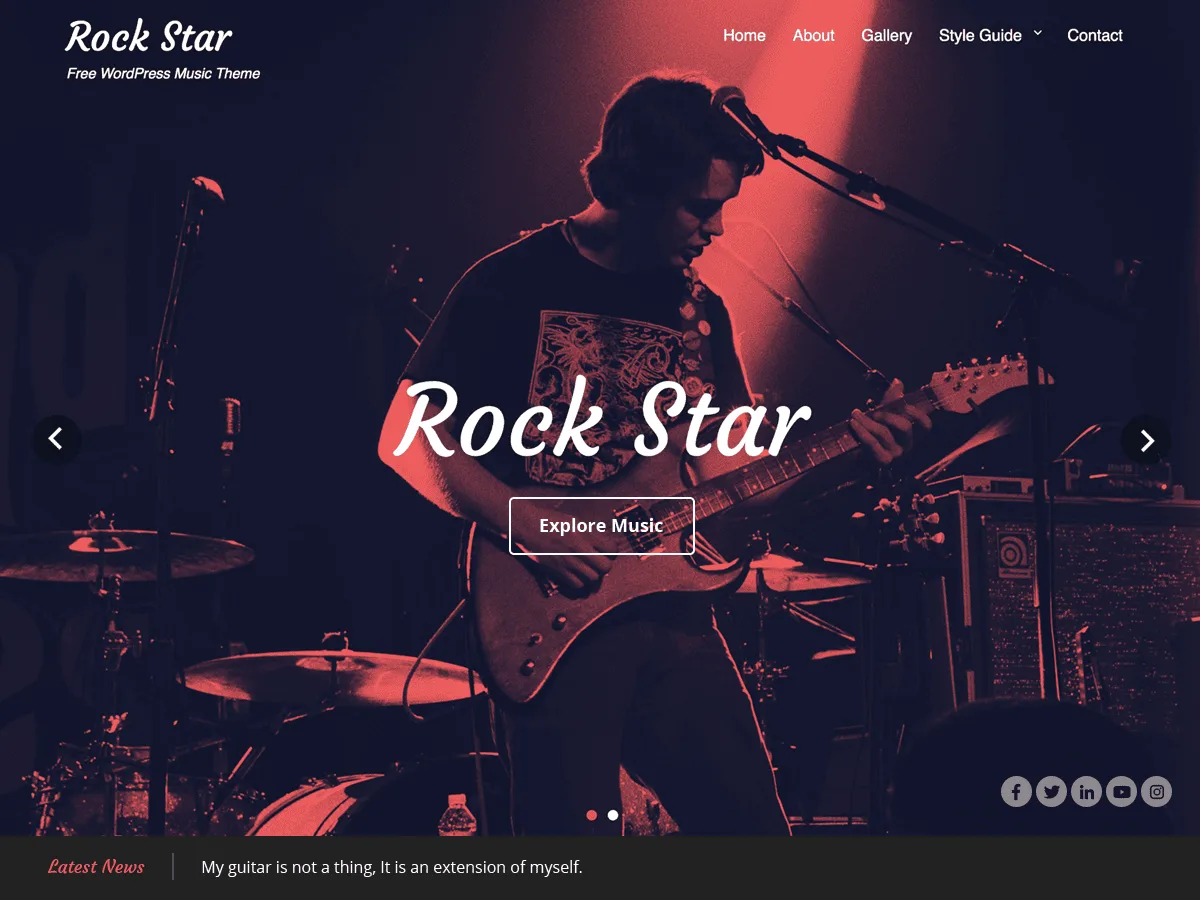 Rock Star müzik teması önizlemesi