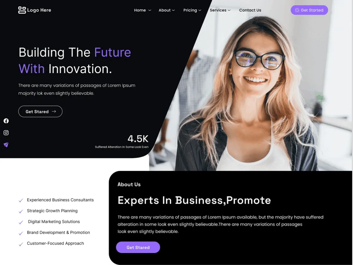 Siara Tech Company web sitesi teması önizlemesi
