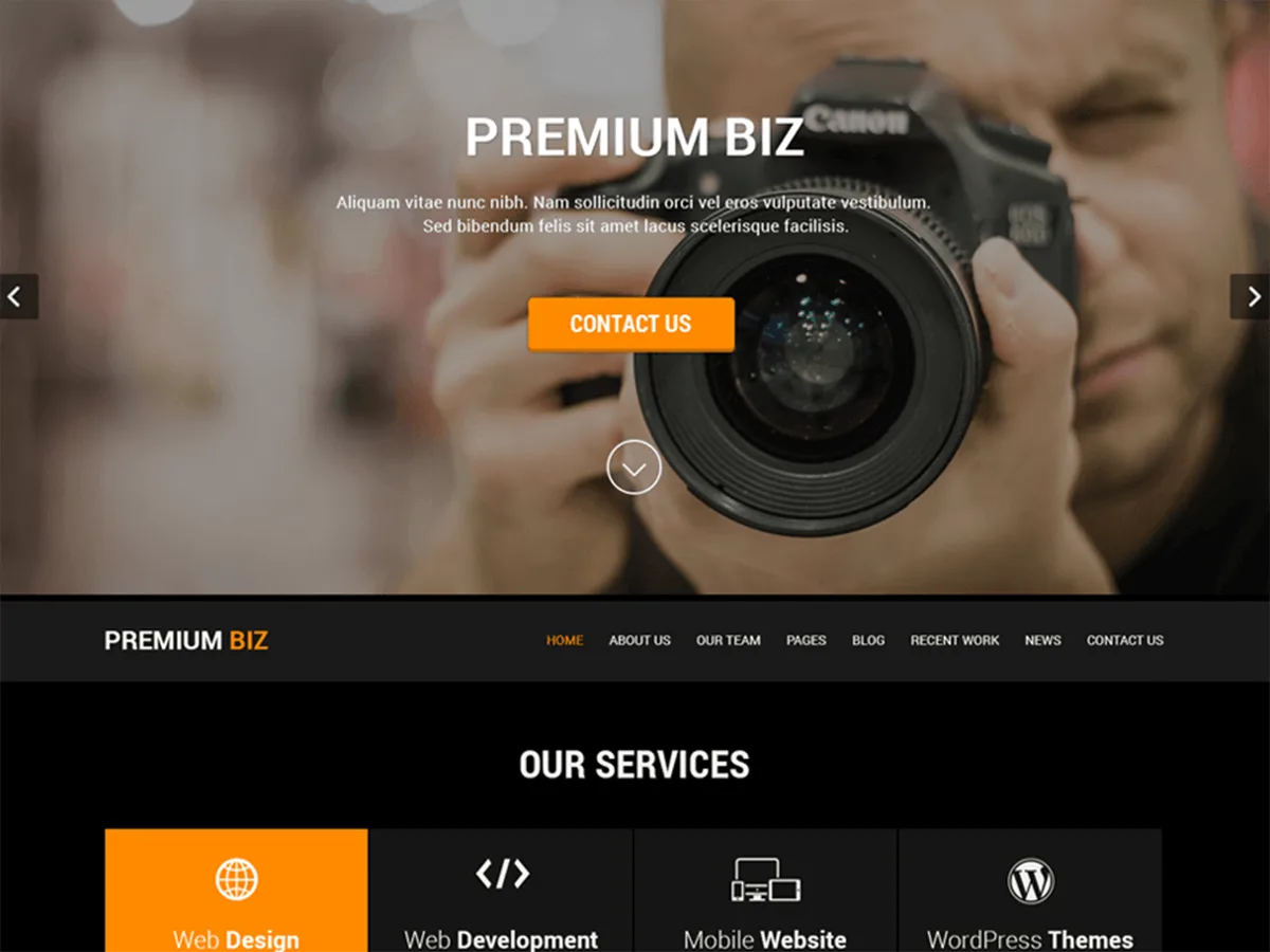 SKT Black web sitesi teması önizlemesi