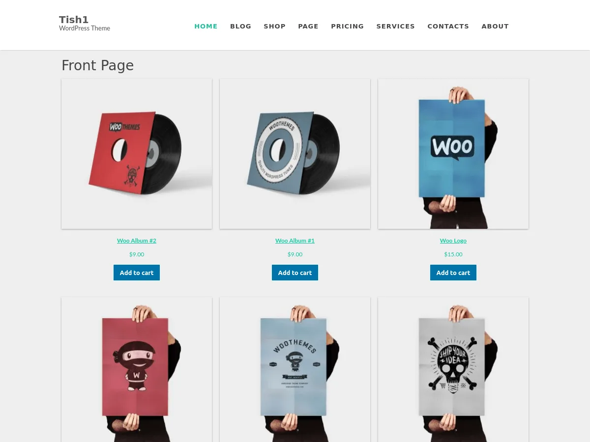 Tish1 web sitesi teması özellikleri ve kullanım alanları
