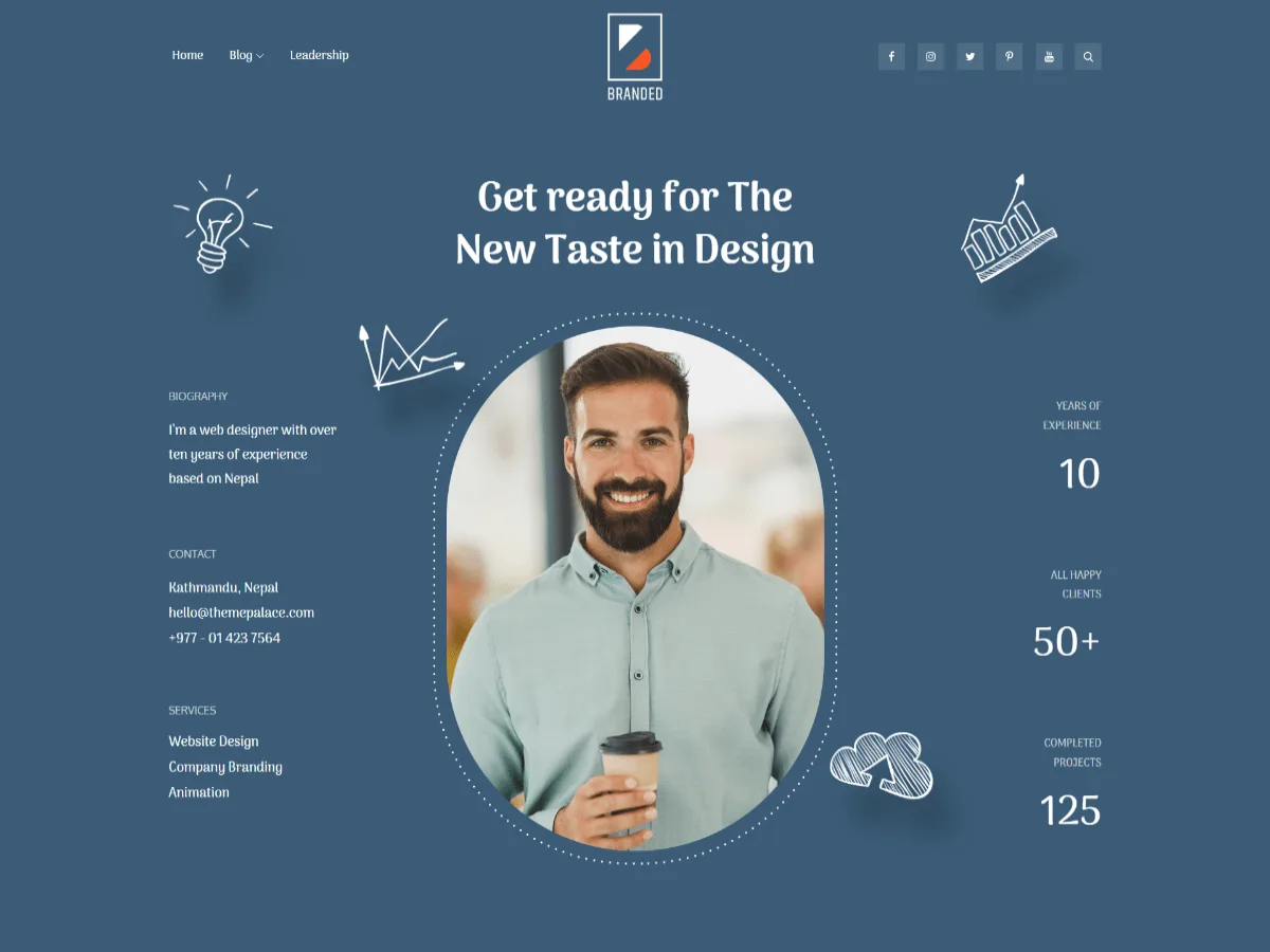 Tp Branded web sitesi teması önizlemesi