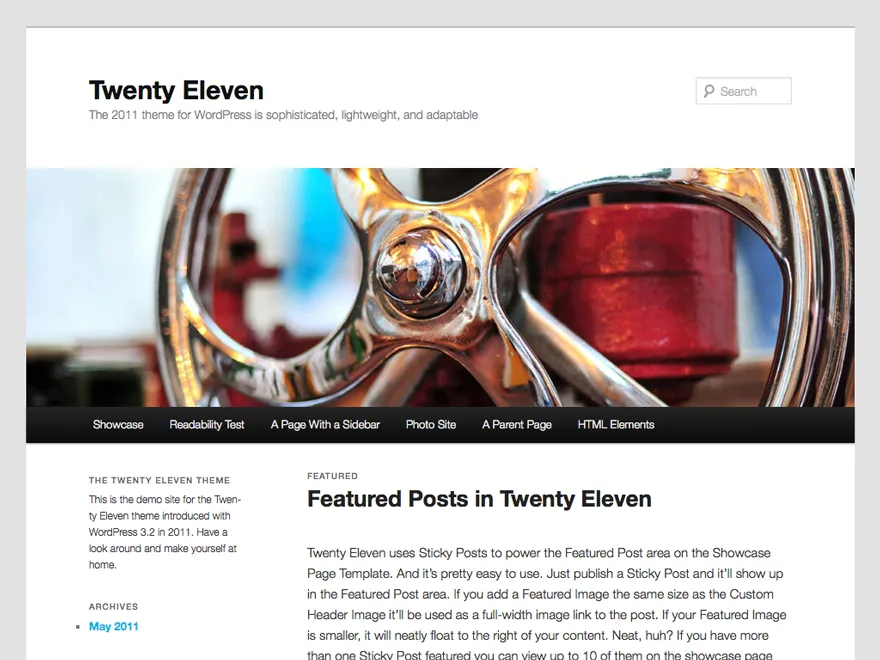 Twenty Eleven WordPress theme screenshot