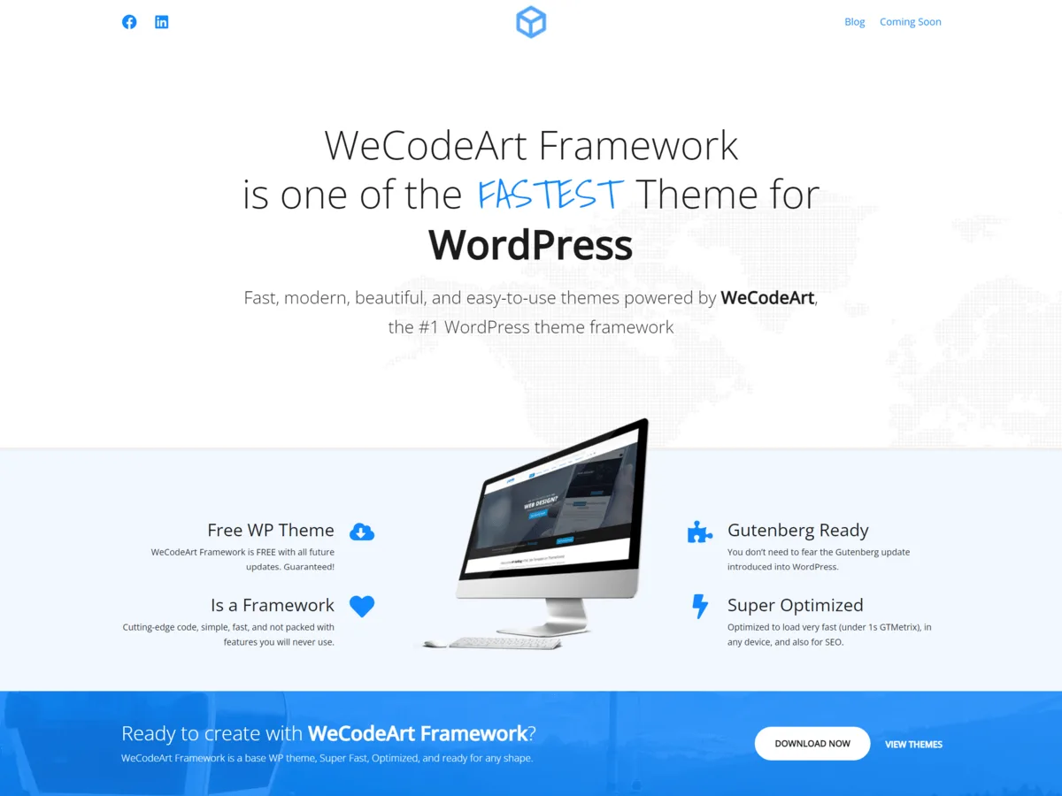WeCodeArt web sitesi teması önizlemesi