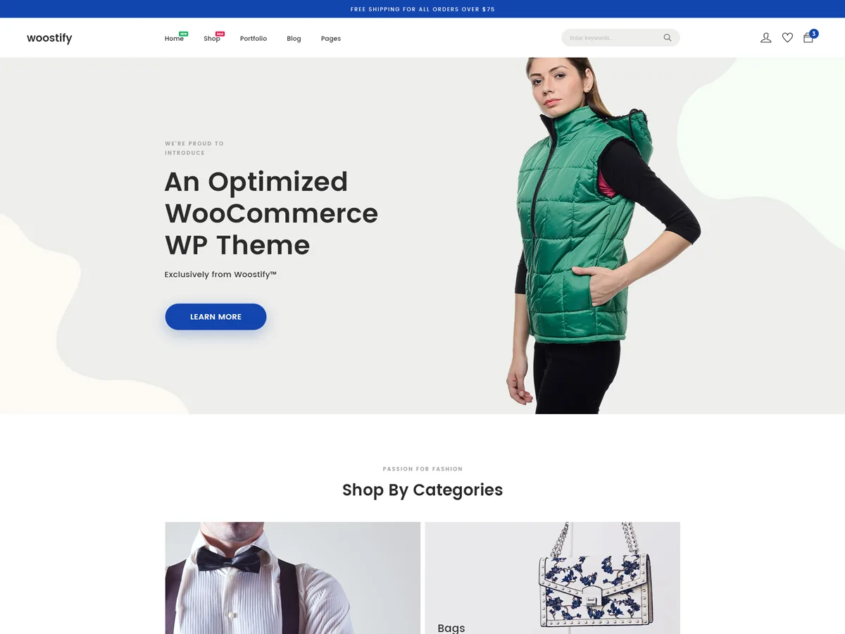 Woostify WordPress theme for WooCommerce