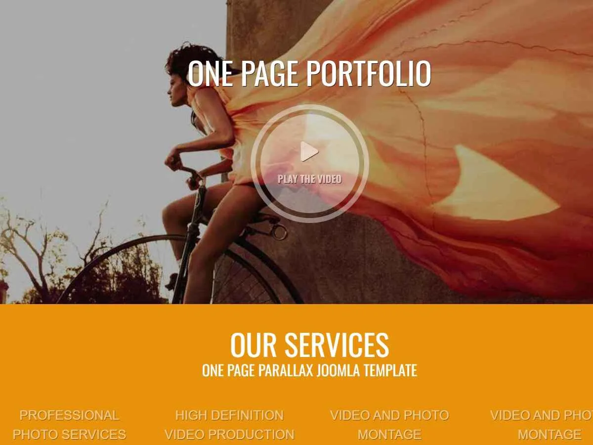 wp photographer teması ile oluşturulmuş modern bir portfolyo web sitesi görseli